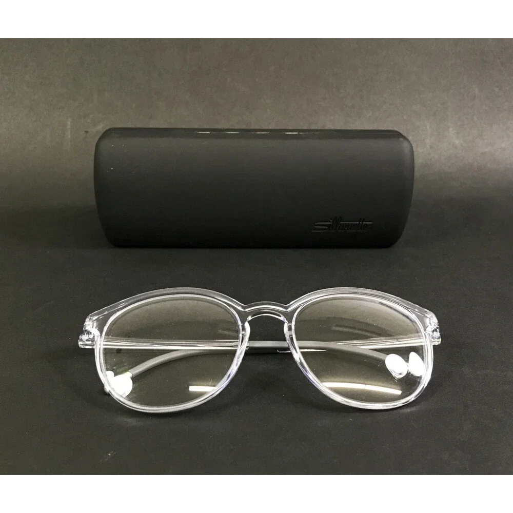 Silhouette Eyeglasses Frames SPX 2929 75 1010 EOS View Crystal Clear 49-18-130